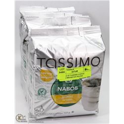 4 PACKS OF TASSIMO COFFEE NABOB BREAKFAST BLEND