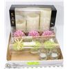 Image 1 : LOT OF CANDLES, FLOATING, TEA LIGHT HOLDERS