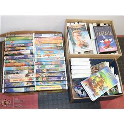 LARGE LOT OF 62 CHILDRENS VHAS, INCLUDING