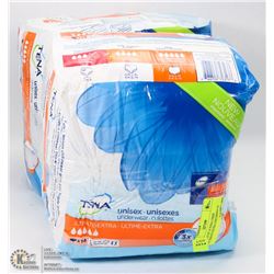 2 PACKS OF 14 TENA UNISEX ULTIMATE EXTRA UNDERWEAR