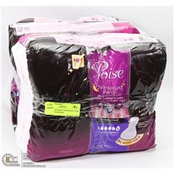 3 PACKS OF POISE OVERNIGHT PADS - EXTRA COVERAGE