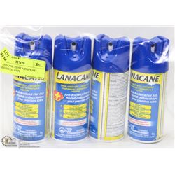 4 LANACANE FIRST AID SPRAY ANESTHETIC ANTI