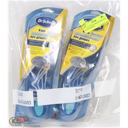 2 PAIRS OF DR. SCHOLLS KNEE PAIN RELIEF INSOLES