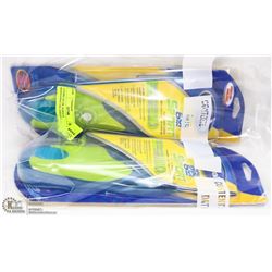 2 PAIRS OF DR. SCHOLLS MASSAGING GEL INSOLES 6-10