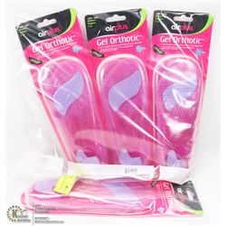 4 PAIRS OF AIRPLUS GEL ORTHOTIC INSOLES 5-11 WOMEN