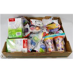 X-LARGE FLAT OF PLAYTEX & NUK BABY ITEMS INCL