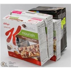 5 BOXES OF ASSORTED GRANOLA BARS
