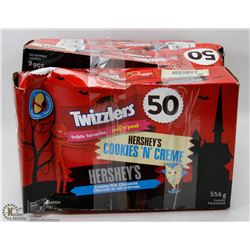 4 BOXES OF 50 SNACK SIZE CHOCOLATES & CANDY