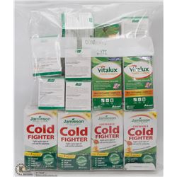 BAG OF ASSORTED VITAMINS & SUPPLEMENTS