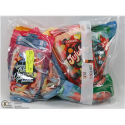 LARGE BAG OF ASSORTED CANDY INCL GUMMY WORMS