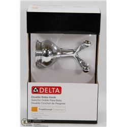 DELTA DOUBLE ROBE HOOK CHROME FINISH