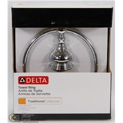 DELTA TOWEL RING CHROME FINISH