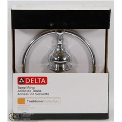 DELTA TOWEL RING CHROME FINISH