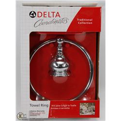 DELTA TOWEL RING CHROME FINISH
