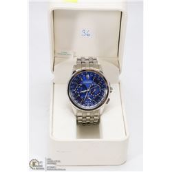 CITIZEN ECO-DRIVE BLUE FACE MULTI- FUNCTION WATCH