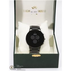 CITIZEN ECO DRIVE BLACK FACE MENS WATCH WITH