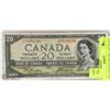 Image 1 : 1954 CANADIAN $20 DOLLAR DEVILS FACE  BILL