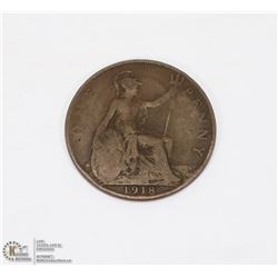 1918 ENGLISH LARGE PENNY