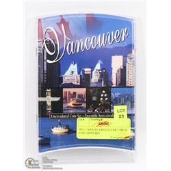 2001 CANADA VANCOUVER 7PCS COIN SET