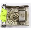Image 2 : GERMAN NAZI BELT BUCKLE WITH SWASTIKA MARKED