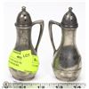 Image 1 : SET OF VINTAGE PEWTER SALT AND PEPPER SHAKERS
