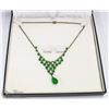 Image 1 : ESTATE GREEN STONE NECKLACE
