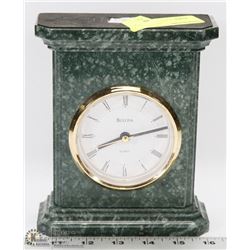 BULOVA MARBLE MANTLE CLOCK
