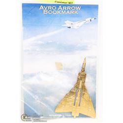 AVRO ARROW BOOKMARK - 24 K GOLD PLATED,