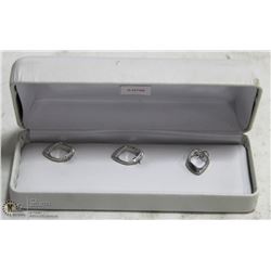 STAMPED .925 - 3 MATCHING PENDANTS