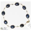 Image 1 : 10) 14KT Y. GOLD STAR SAPPHIRE & DIAMOND BRACELET