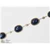 Image 2 : 10) 14KT Y. GOLD STAR SAPPHIRE & DIAMOND BRACELET