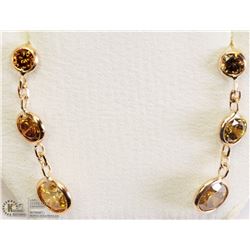 37) 14K DIAMOND EARRINGS