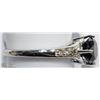 Image 3 : 40) 10K WHITE GOLD BLACK & WHITE DIAMOND RING