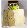 Image 1 : DECK OF 24k GOLD FLECKED PLAYING CARDS