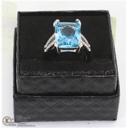 5 CARAT AQUAMARINE RING, LADIES SIZE 9
