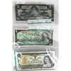 Image 1 : SET OF 3 CANADIAN $1.00 BILLS INCL YEARS 1937,1967
