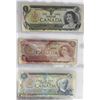 Image 1 : SET OF 3 CANADIAN BILLS INCL  $1 (1973), $2 (1974)