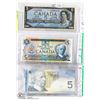 Image 1 : SET OF 3 CANADIAN $5.00 BILLS INCL YEARS 1954,