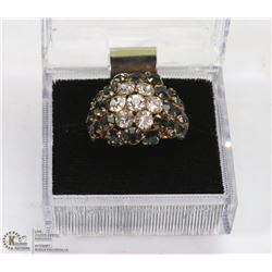 AUSTRIAN CRYSTAL RING STAMPED MADE IN AUSTRIA