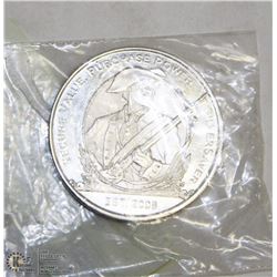MASS MEDAL  TROY 1 OZ .999 SILVER COIN