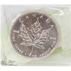 MAPLE LEAF .999 SILVER COIN