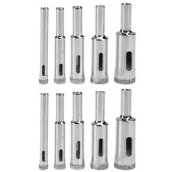 10PC DIAMOND COATED  CORE HOLE SAW SET