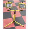 Image 1 : DOUBLE HALOGEN WORK LIGHT WITH TELESCOPIC