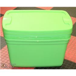BUNDLE OF 4 KIWI GREEN STORAGE