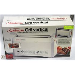SUNBEAM VERTICAL GRILL ( NEVER USED )