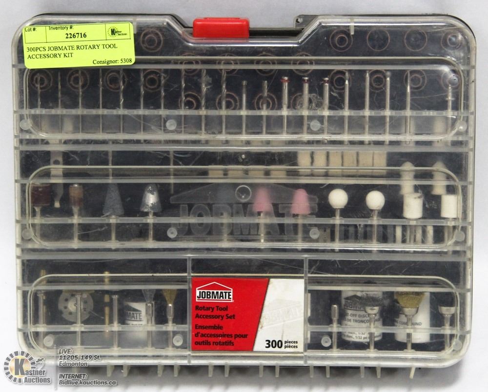 300PC JOBMATE ROTARY TOOL ACCESSORY KIT