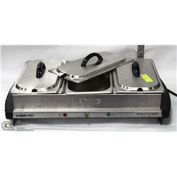 WARING 3 WELL BUFFET SERVER