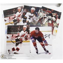 LOT OF 5 NHL HOCKEY PHOTOS INCL MONTREAL CANADIENS