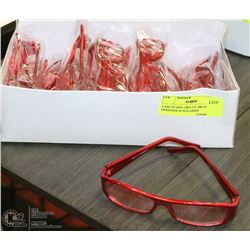 CASE OF RED 100% UV PROTECTION DESIGNER SUNGLASSES