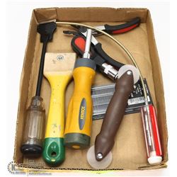 BOX OF NEW  ASSORTED TOOLS